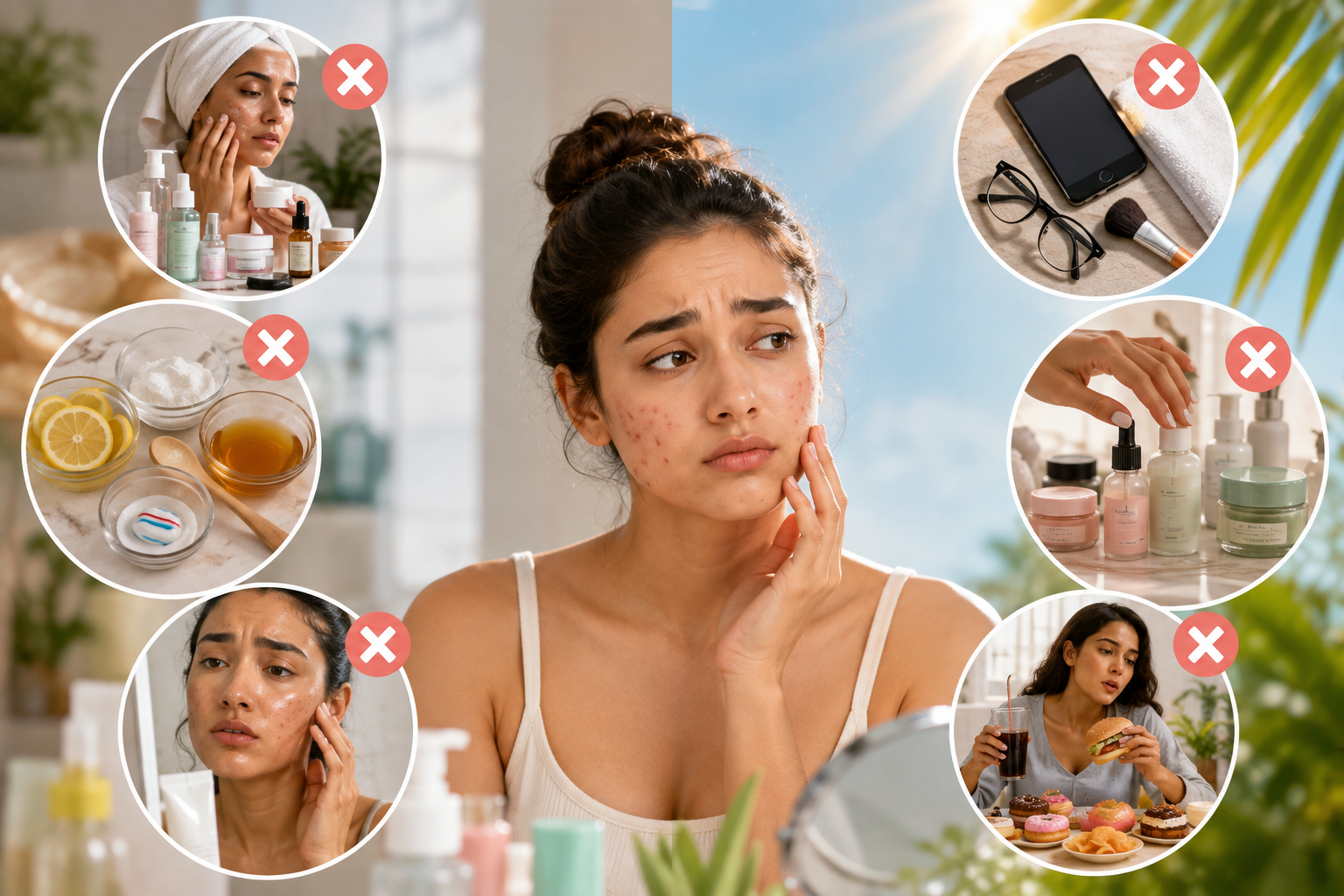Skincare Mistakes That Make Summer Acne Worse