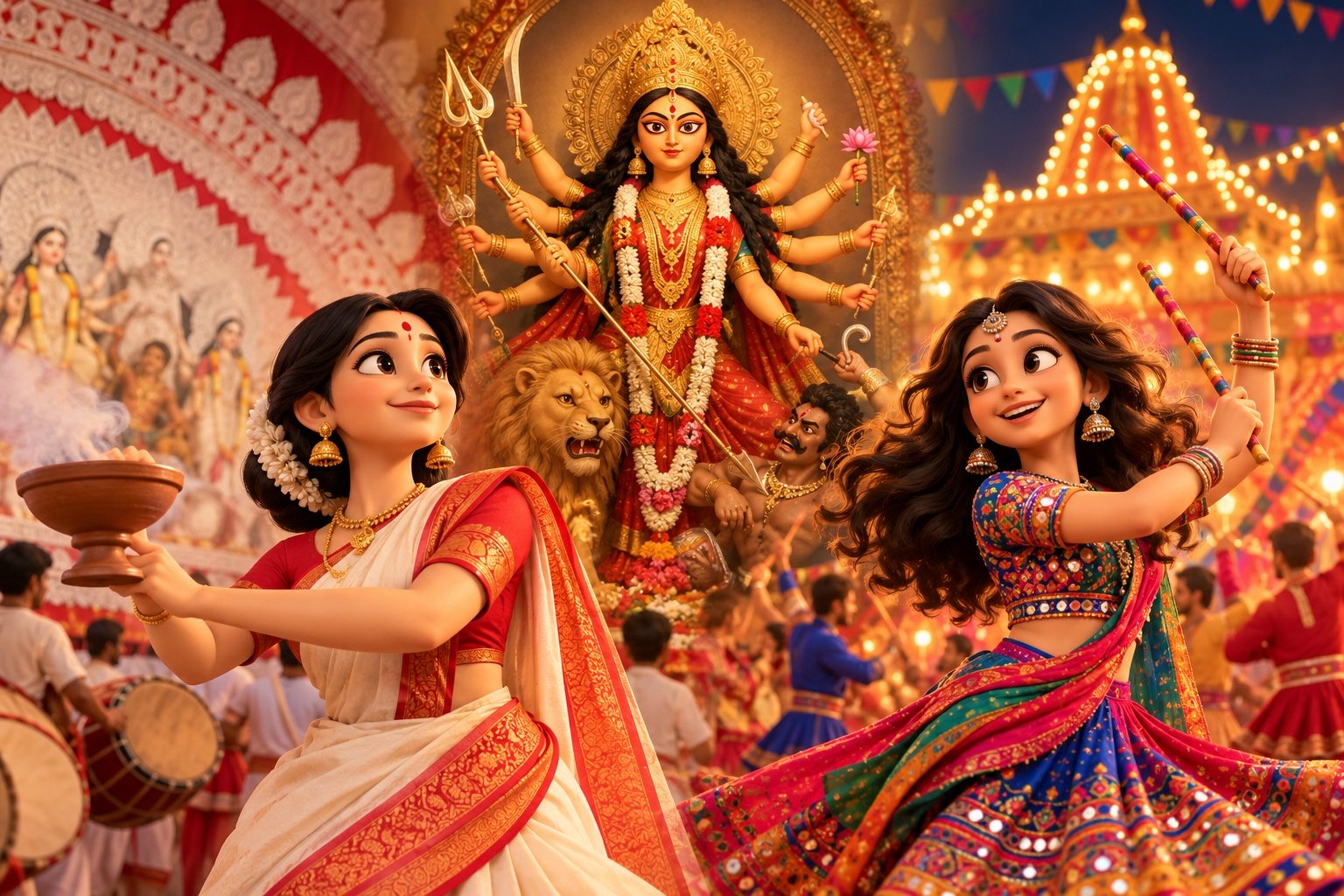 Durga Puja and Navratri: How the Two Festivals Differ and Overlap